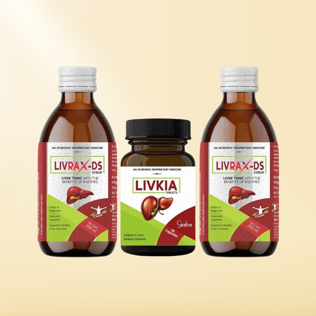 2 Livrax-DS Syrup + Livkia Combo