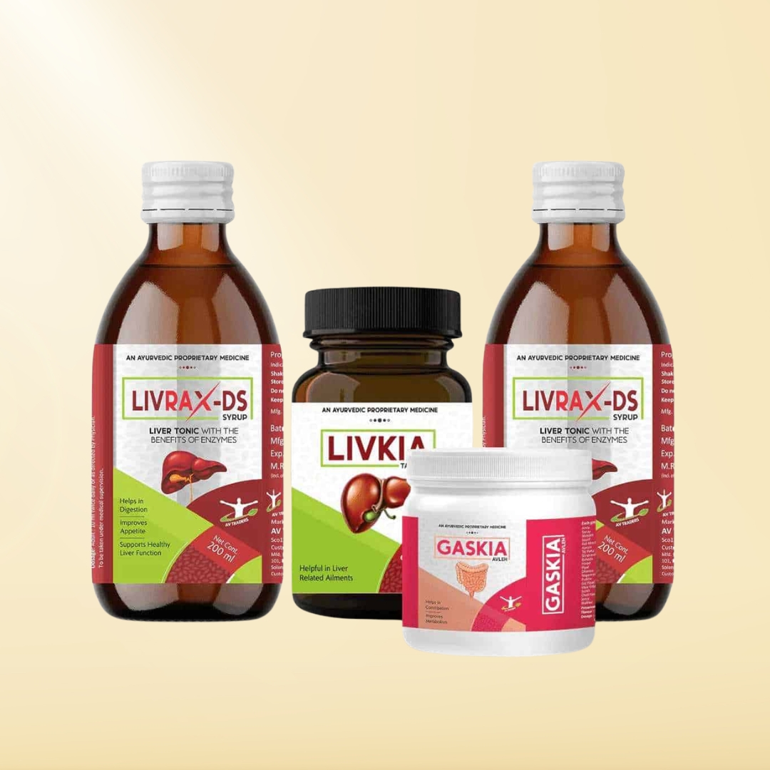 2 Livrax-DS Syrup + Gaskia + Livkia Combo