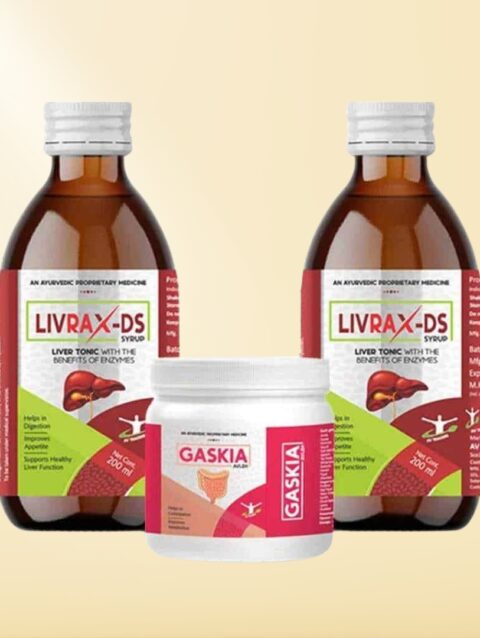 2 Livrax-DS Syrup + Gaskia Combo
