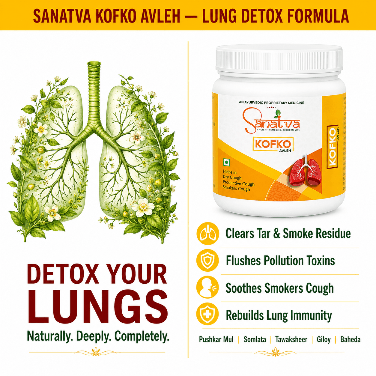 Kofko Ayurvedic Medicine For Dry Cough, Cold And Congestion - Image 9