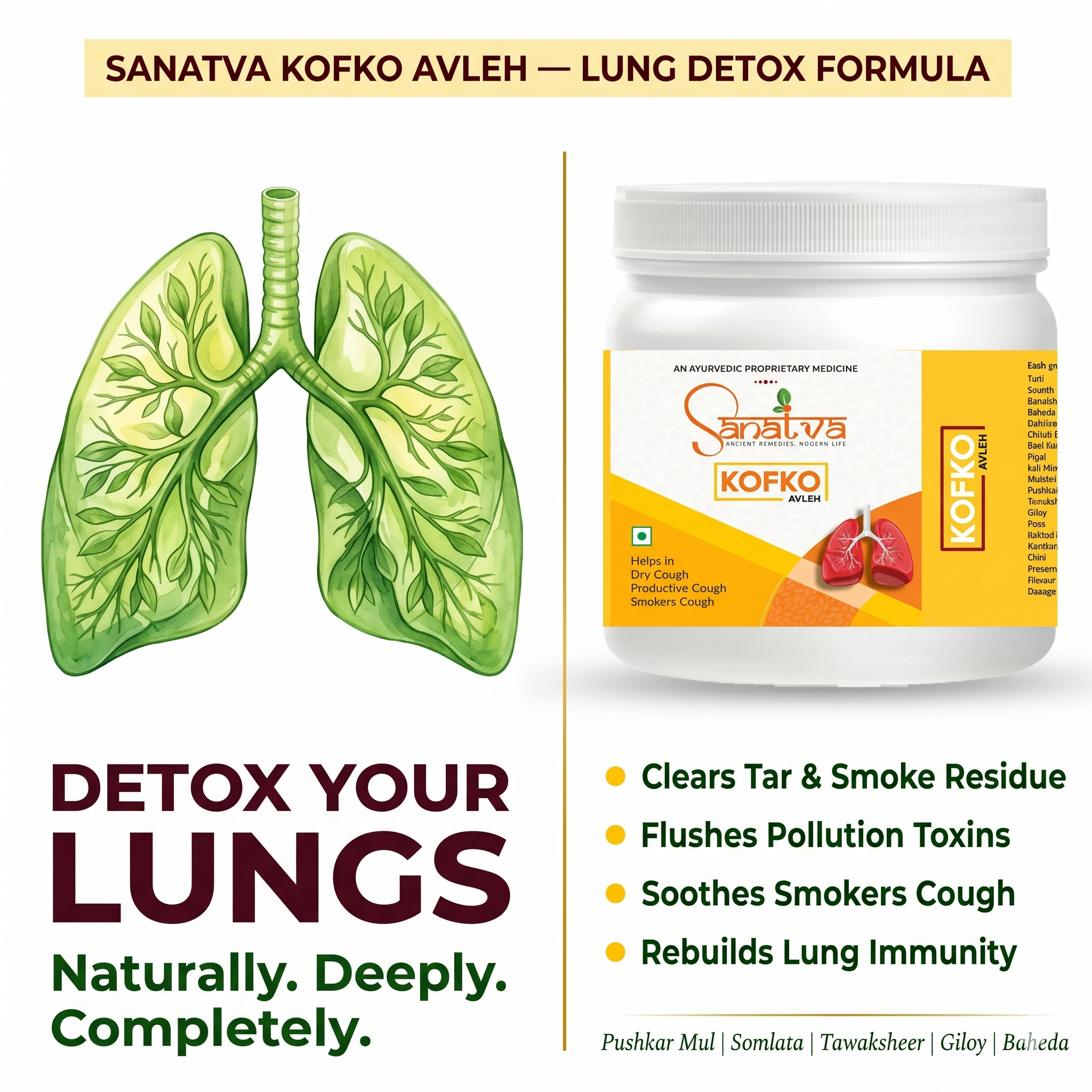 Kofko Ayurvedic Medicine For Dry Cough, Cold And Congestion - Image 3