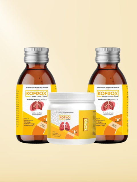 Kofrox Syrup Combo For Dry Cough Management, Productive Cough Relief, Smokers Cough Support