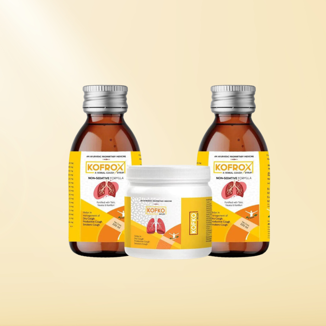 Kofrox Syrup Combo For Dry Cough Management, Productive Cough Relief, Smokers Cough Support