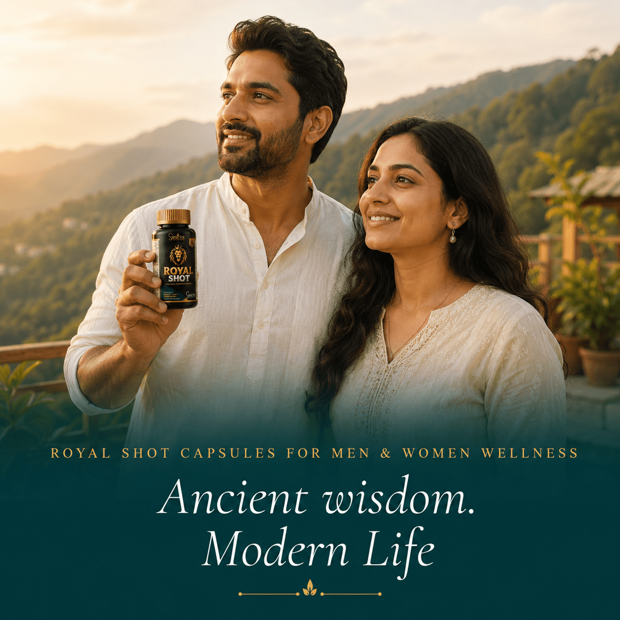Royal Shot for Men & Women | 60 Capsules with Ashwagandha, Shilajit, Safed Musli & 9 Ayurvedic Herbs | Supports Strength, Stamina, Vitality & Daily Energy | Natural Wellness Supplement for Men and women - Image 2